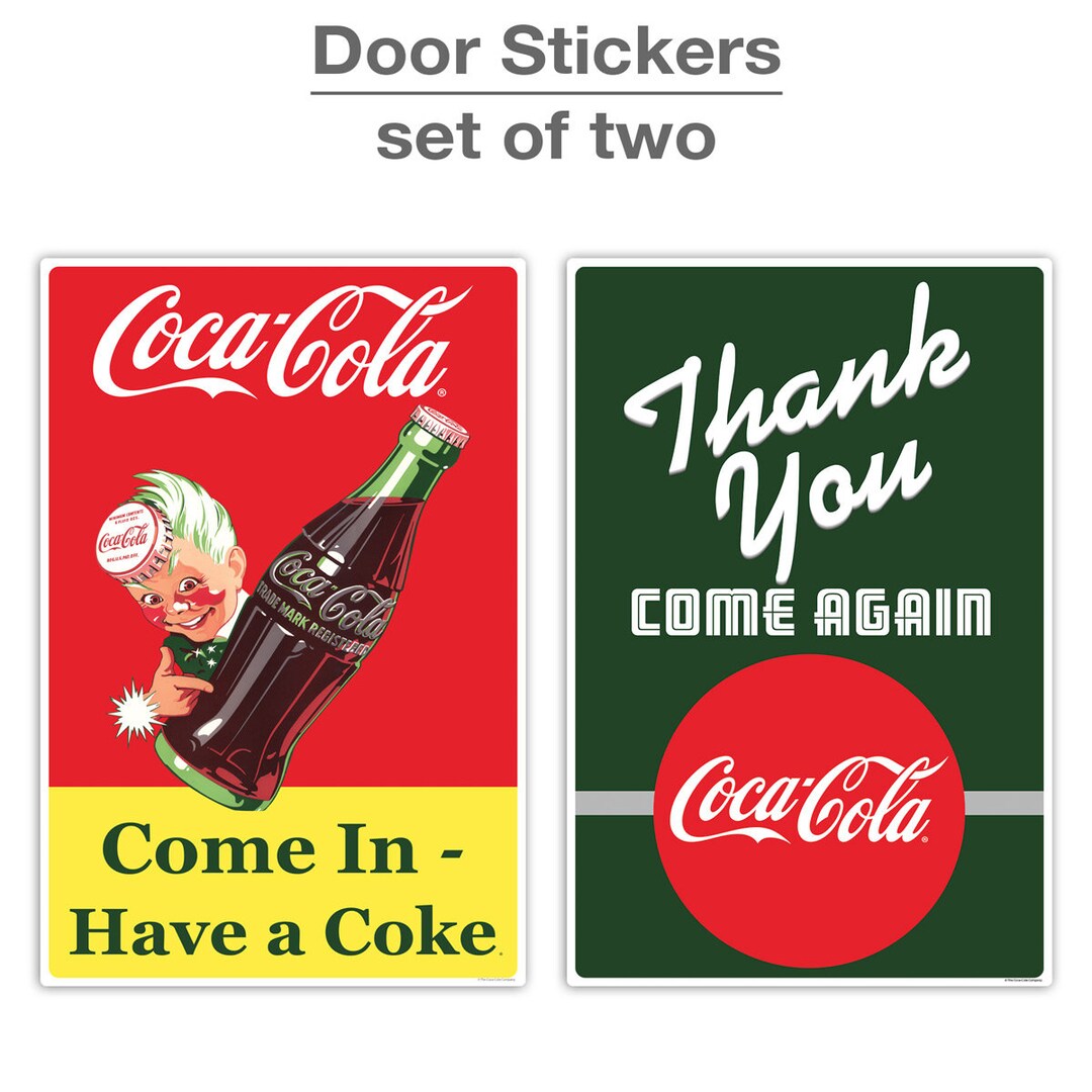Mom Fuck Sun Big Coke Video - Coca-cola Come in Thank You Sprite Boy Door Sticker Set - Etsy