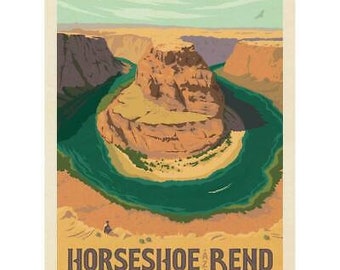 Horseshoe Bend Arizona USA Fridge Magnet Souvenir Neu 