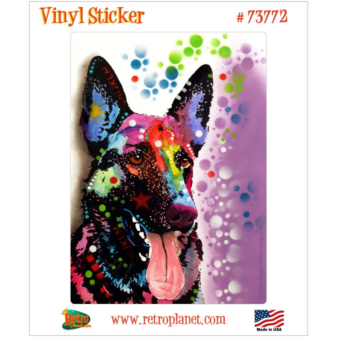 German Shepherd Pant Dean Russo Vinyl Sticker - Etsy