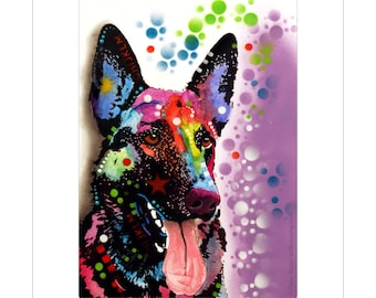 German Shepherd Dog Pop Art Vinyl Sticker