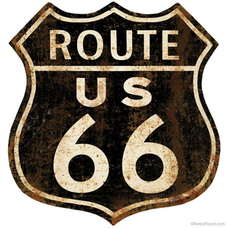 America's Route 66 Wall Sticker - TenStickers
