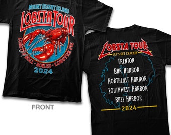 Mount Desert Island Lobsta Tour T-shirt Double-sided, 100% Cotton