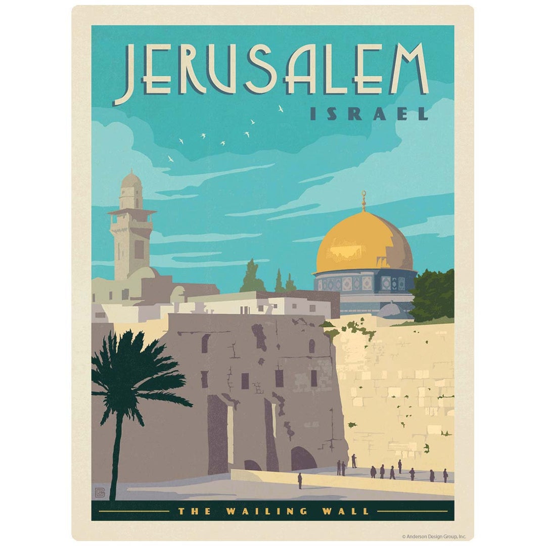 Jerusalem Israel Wailing Wall Vinyl Stickerlaptop Decalbumper ...
