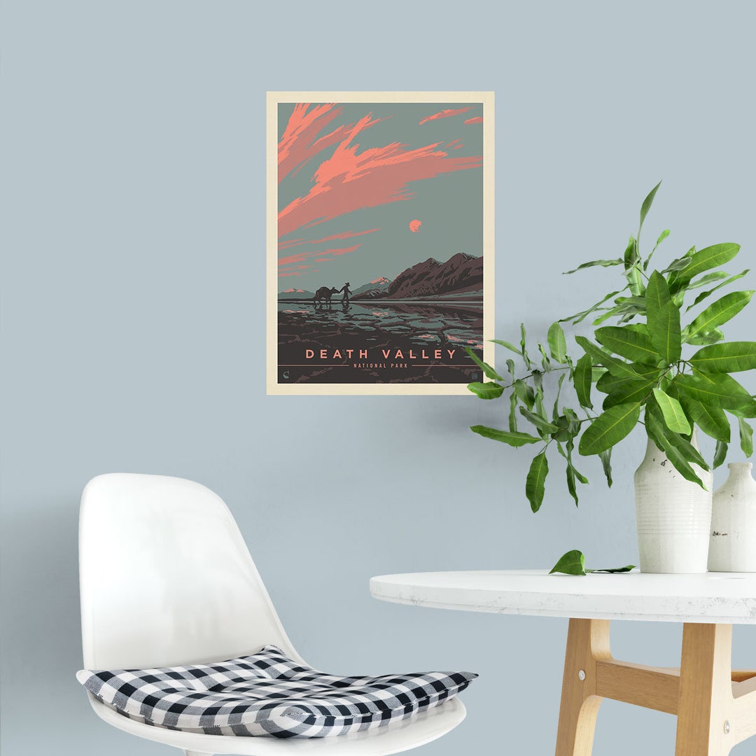 Wall Decal Death Valley National Park, California Wall Decor, Peel