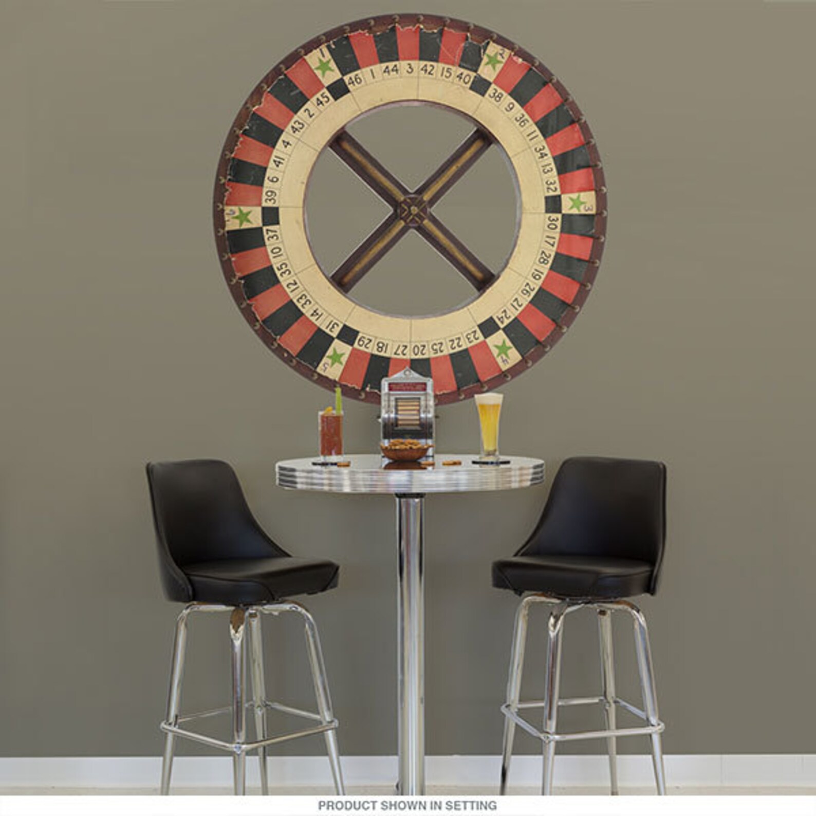 Roulette Wheel Carnival Game Wall Decal Etsy