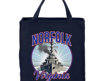 Bolso de mano, acorazado Norfolk Virginia, bolsos de lona para la compra, bolso de mano grande, bolsos para el día a día, bolsas de mercado, bolsa de la compra reutilizable