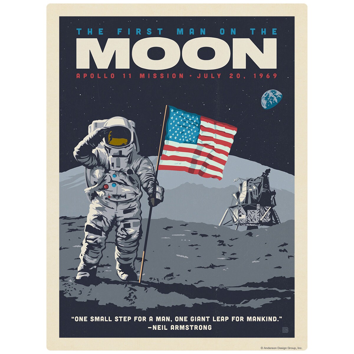 Apollo 11 1969 First Man on the Moon Decalpeel and - Etsy
