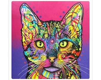 Shiva The Cat Pop Art Vinyl Sticker