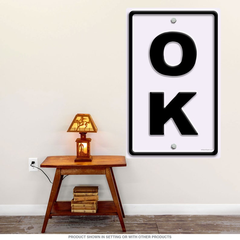 Oklahoma OK State Abbreviation Wall Decal Etsy