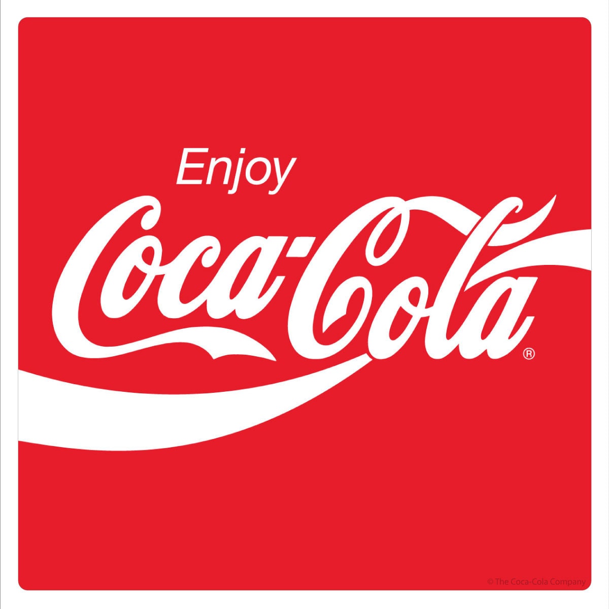 Coca-cola Vinyl Sticker, 80s Wave Style, Officially Licensed