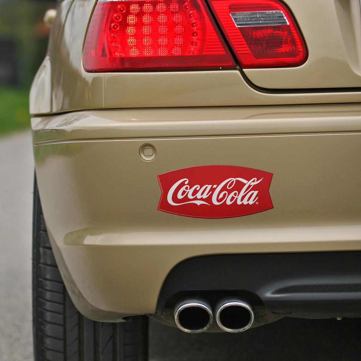 Coca-cola Vinyl Sticker, Embossed Look Coke Fishtail, Officially ...