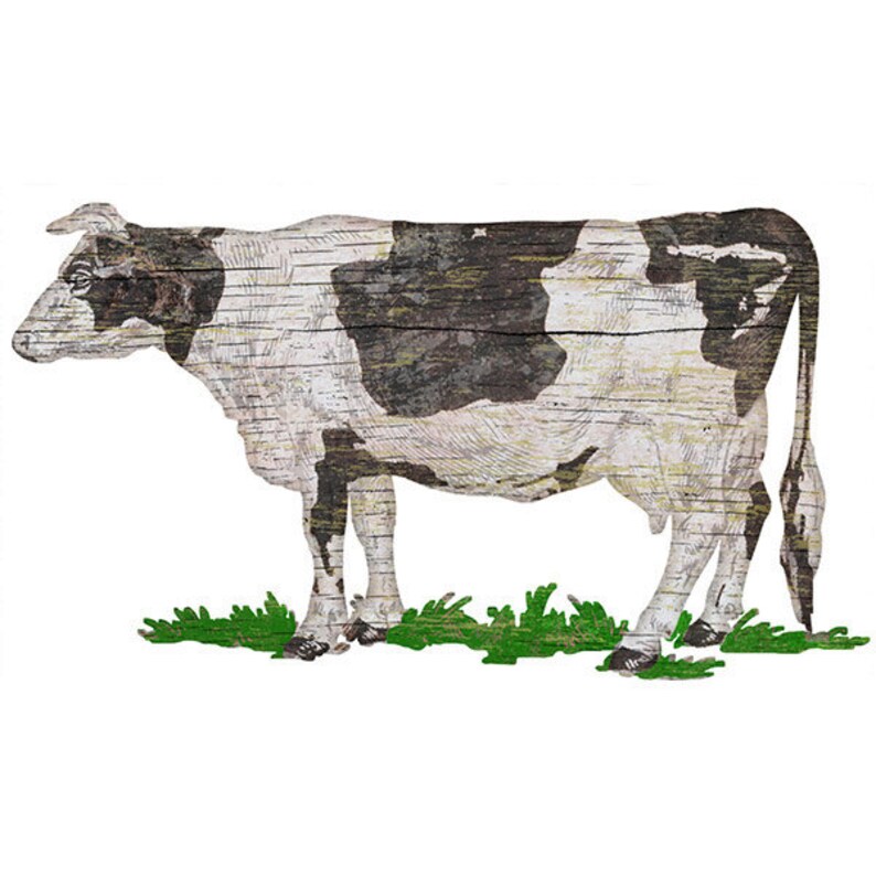 Cow Farm Animal Wall Decal Etsy