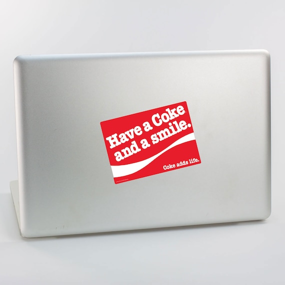 Coca-Cola Vinyl Sticker, Have a Coke and a Smile, Officially