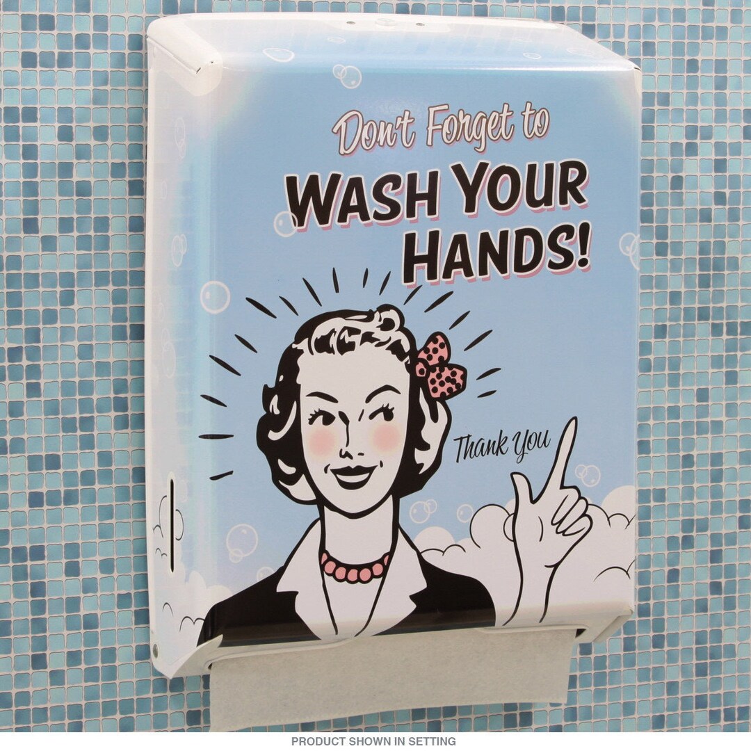 Dont Forget to Wash Hands Paper Towel Dispenser - Etsy