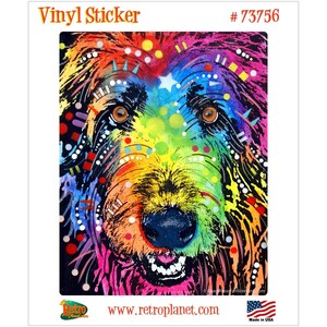 Irish Wolfhound Smile Dean Russo Vinyl Sticker