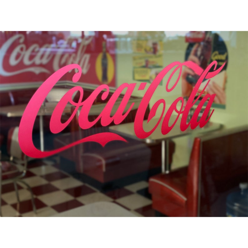 Coca Cola Script Red Coca-cola Script Vinyl Decal for Outdoor Use, Officially Licensed by ...