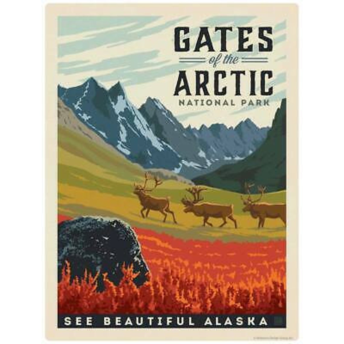 Gates of the Arctic National Park Alaska Decal Peel and Stick Etsy