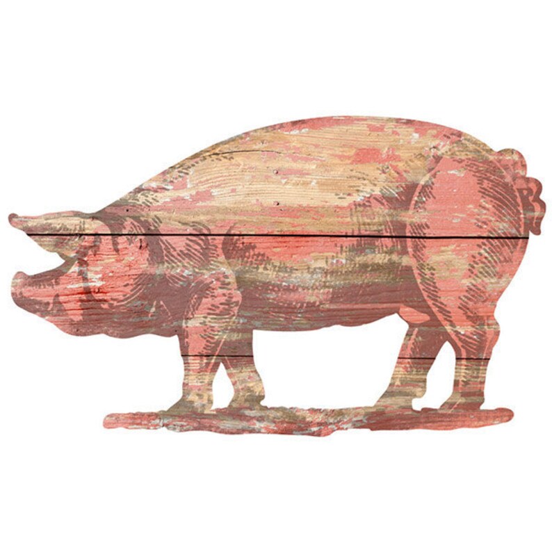Pig Farm Animal Wall Decal Etsy