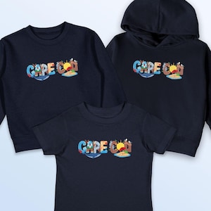 Cape Cod Whimsical Animals, Unisex Toddler T-Shirt, Sweatshirt, Hoodie, 2T-5/6, Travel Souvenir Tshirts