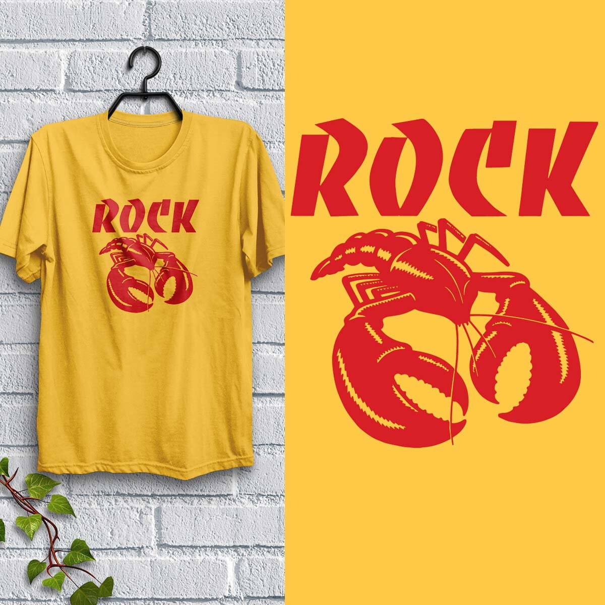 Rock Lobster T-shirt, Adult Unisex Cotton Tee, S-XXL - Etsy