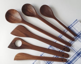 Walnut Wooden Spoon Set