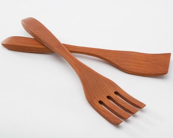 Cherry Wood Salad Servers, A Caesar Salad Favorite