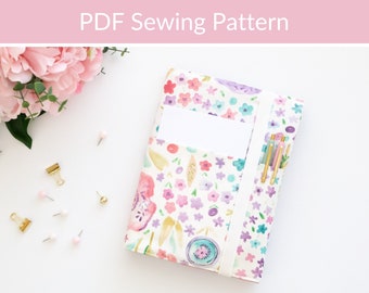 A5 Notebook Cover PDF Sewing Pattern, Journal Cover, Book Cover, Beginner Sewing Pattern, Easy Sewing Pattern, Easy Gifts to Sew