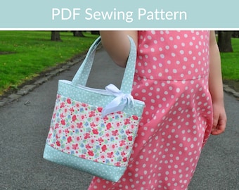 Easy Sewing Pattern for Kids Tote Bag