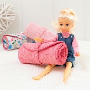 Doll Accessory Sewing Pattern, 12 Inch Doll Bed, Beginner Sewing Pattern image 6