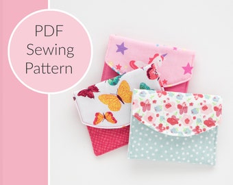 Easy Sew Coin Purse PDF Sewing Pattern