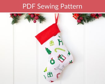 Easy Christmas Stocking Sewing Pattern