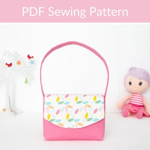 Patron de couture de sac enfant, sac à main enfant, patron de couture de sac à bandoulière, sac à main fille, sac à main enfant