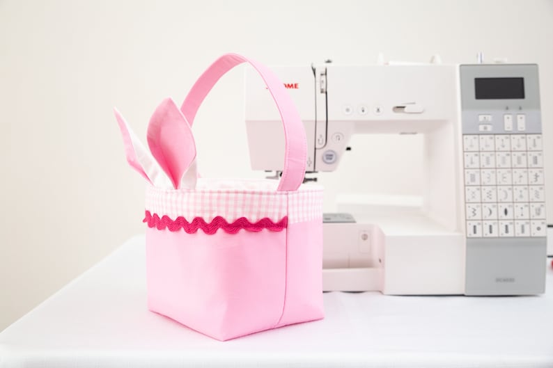 Easy Easter Basket Sewing Pattern with Optional Bunny Ears