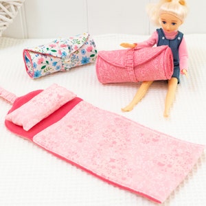 Doll Accessory Sewing Pattern, 12 Inch Doll Bed, Beginner Sewing Pattern image 7