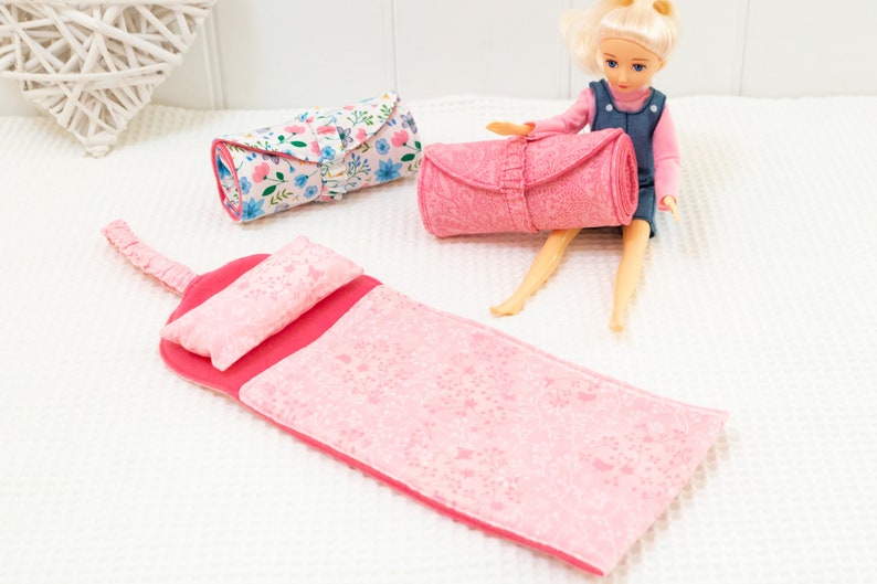 Doll Accessory Sewing Pattern, 12 Inch Doll Bed, Beginner Sewing Pattern image 7