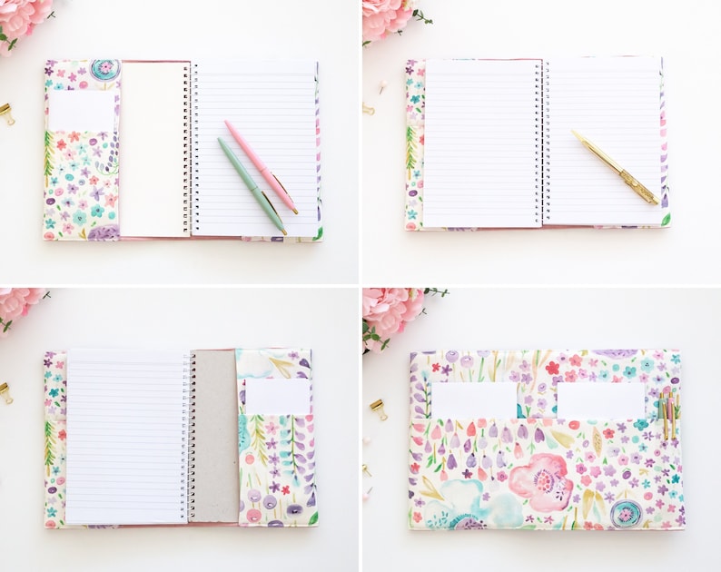 A5 Notebook Cover PDF Sewing Pattern Journal Cover Book Etsy