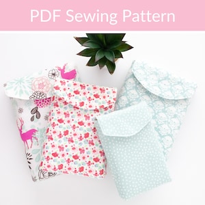 Book Sleeve Sewing Pattern, Book Protector, Book Case, Fabric Book Cover