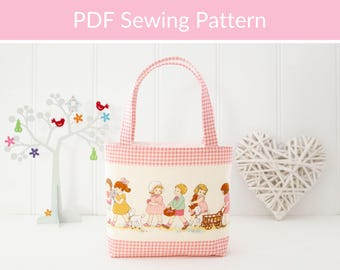 Child Size Tote Bag PDF Sewing Pattern