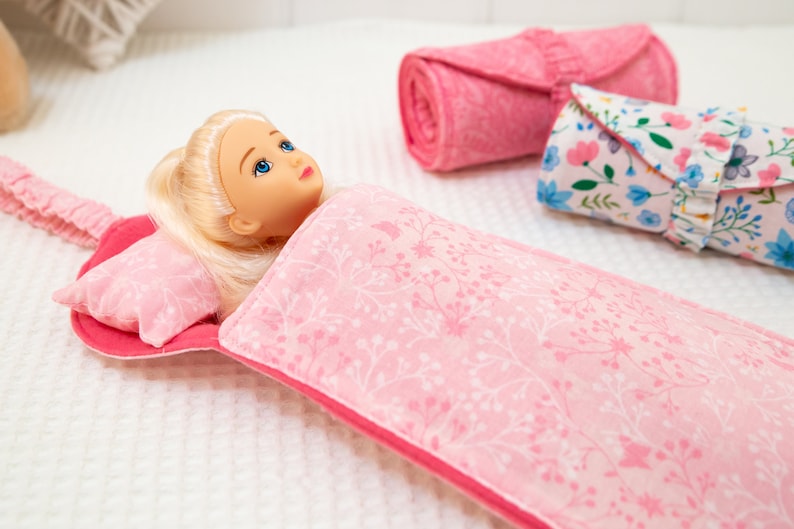 Doll Accessory Sewing Pattern, 12 Inch Doll Bed, Beginner Sewing Pattern image 4
