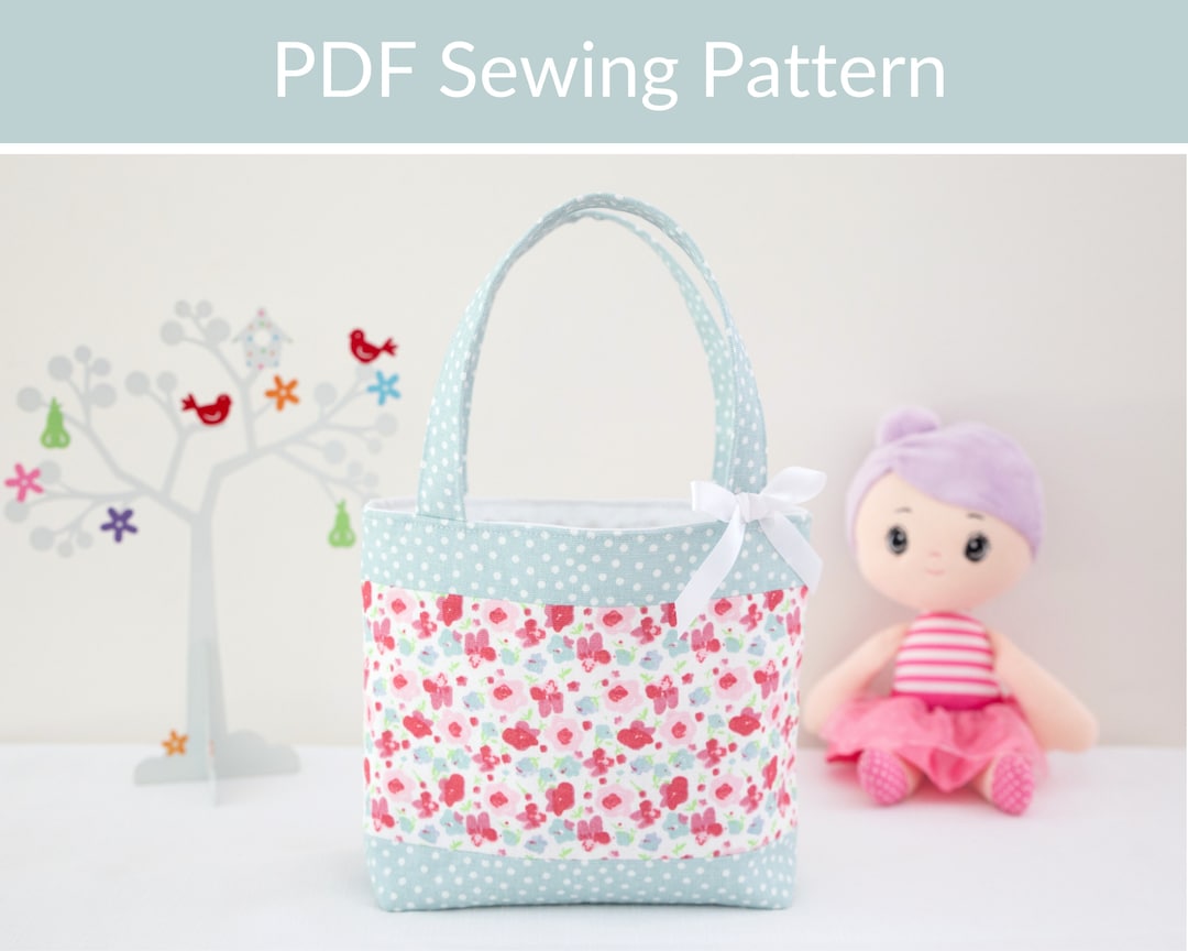 Child's Tote Bag PDF Sewing Pattern Etsy