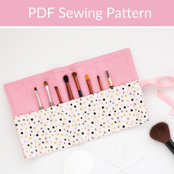 Makeup Brush Roll PDF Sewing Pattern