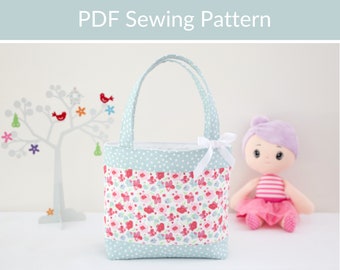Kids Tote Bag Sewing Pattern