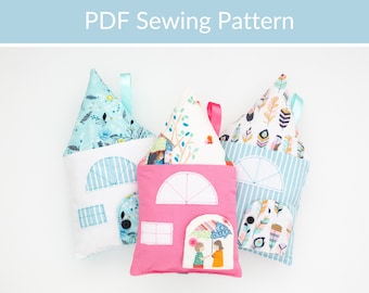 Tooth Fairy Pillow PDF Sewing Pattern, Tooth Fairy Cushion, Tooth Fairy House
