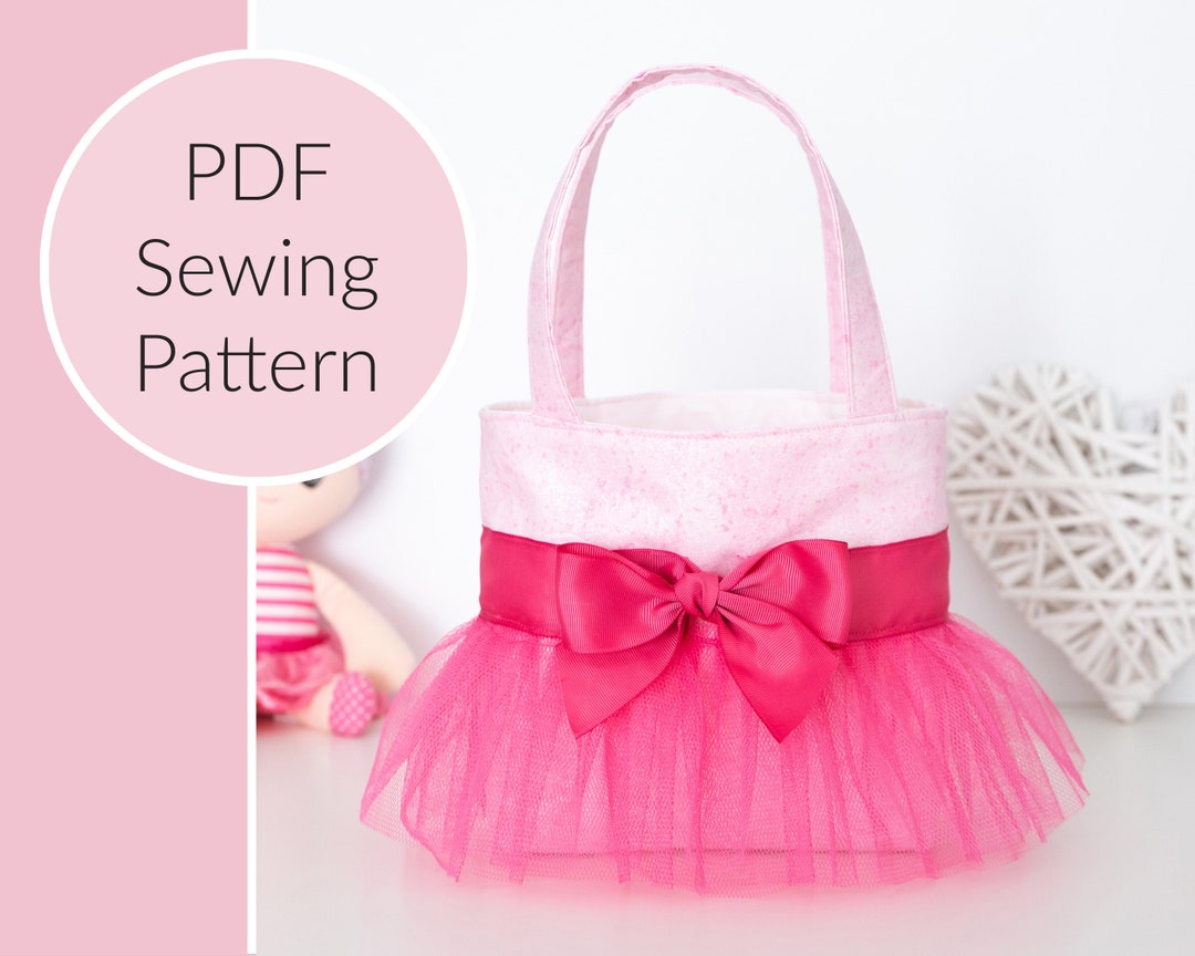 Child's Tote Bag PDF Sewing Pattern Kids Tote Bag Etsy