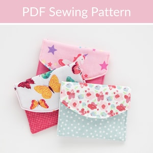 Easy Sew Coin Purse PDF Sewing Pattern image 1