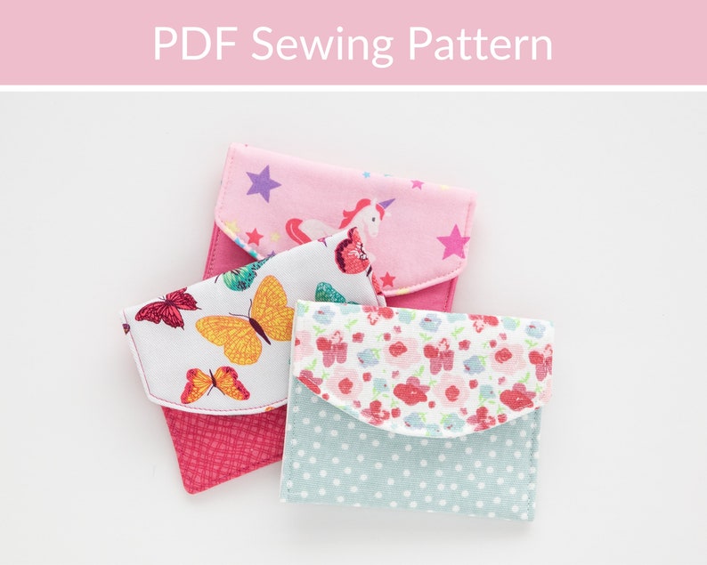 Easy Sew Coin Purse PDF Sewing Pattern image 1
