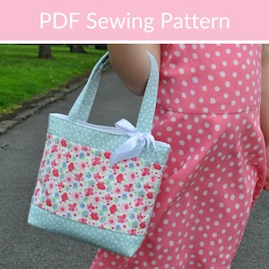 Easy Sewing Pattern for Kids Tote Bag