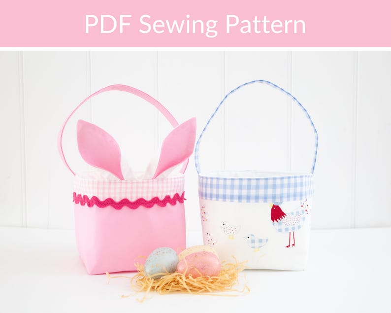 Easter Basket PDF Sewing Pattern - Etsy