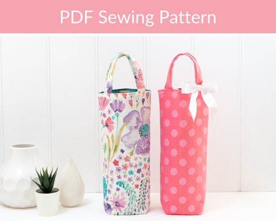 Wine Carry Bag Sewing Pattern Wine Lovers Gift Wine Accessories Wine Gift Bag Wine Carrier Gift Wine Tote Pattern Etsy