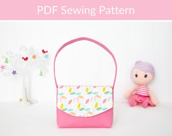 Patrón de costura para bolso de niña: Monedero infantil en PDF